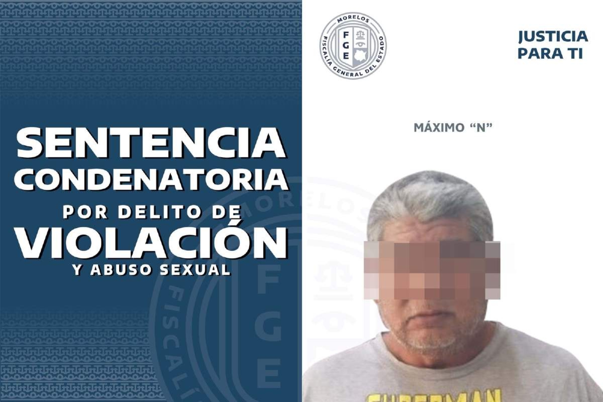 Sentencian a violador a 88 años de prisión