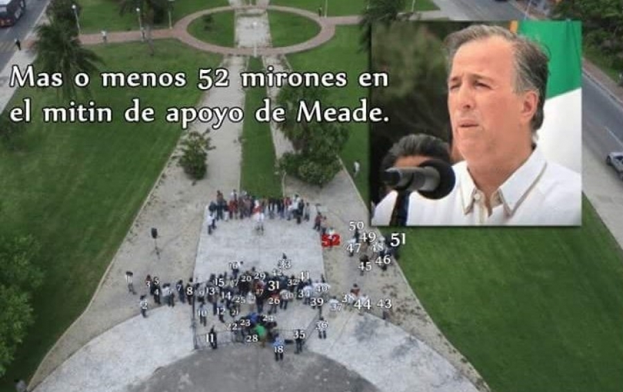 Meade ante 50 seguidores dice que encarcelará y quitará propiedades a políticos corruptos