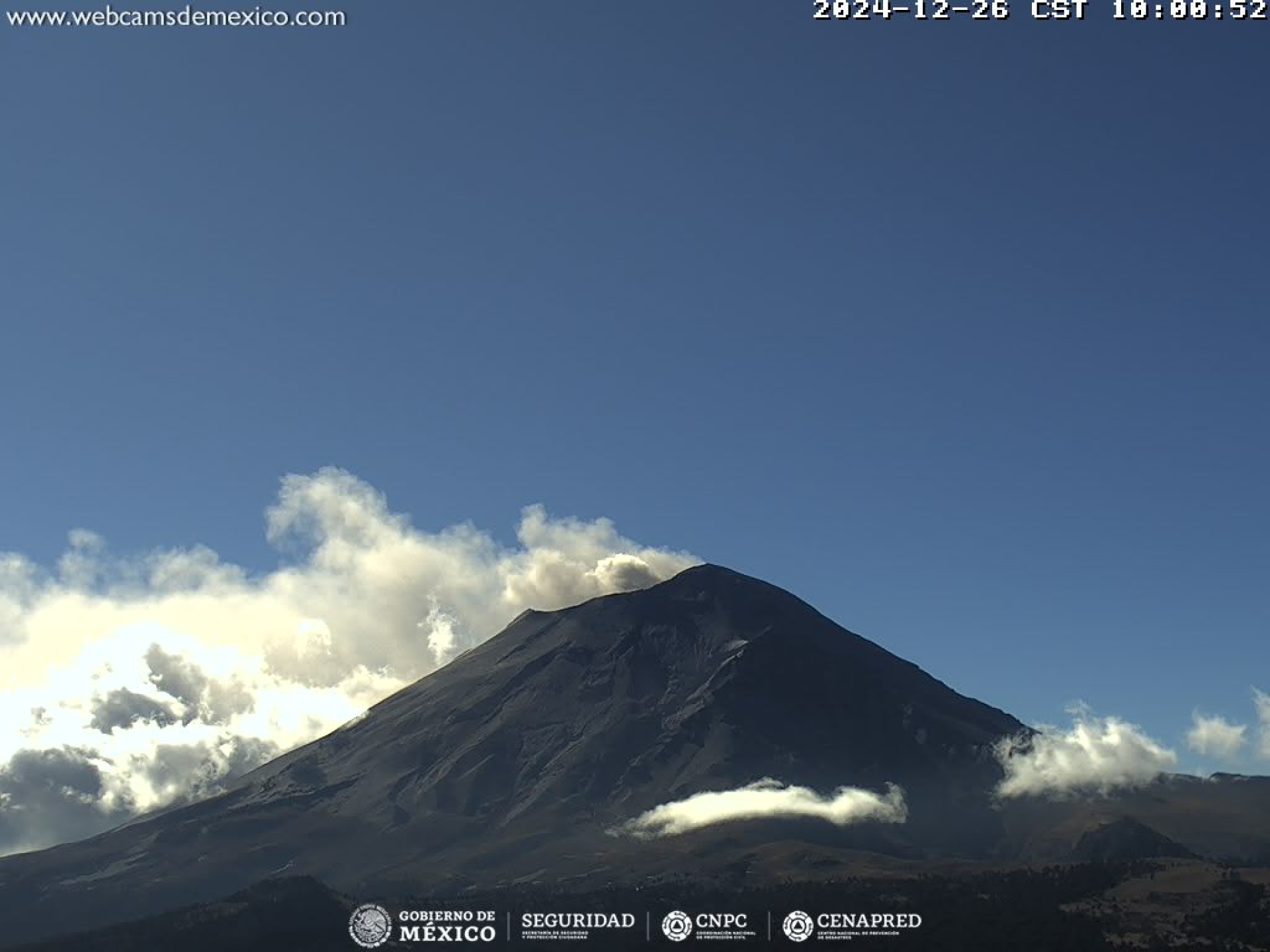 Registra 30 exhalaciones volcán Popocatépetl; se mantiene semáforo amarillo fase 2