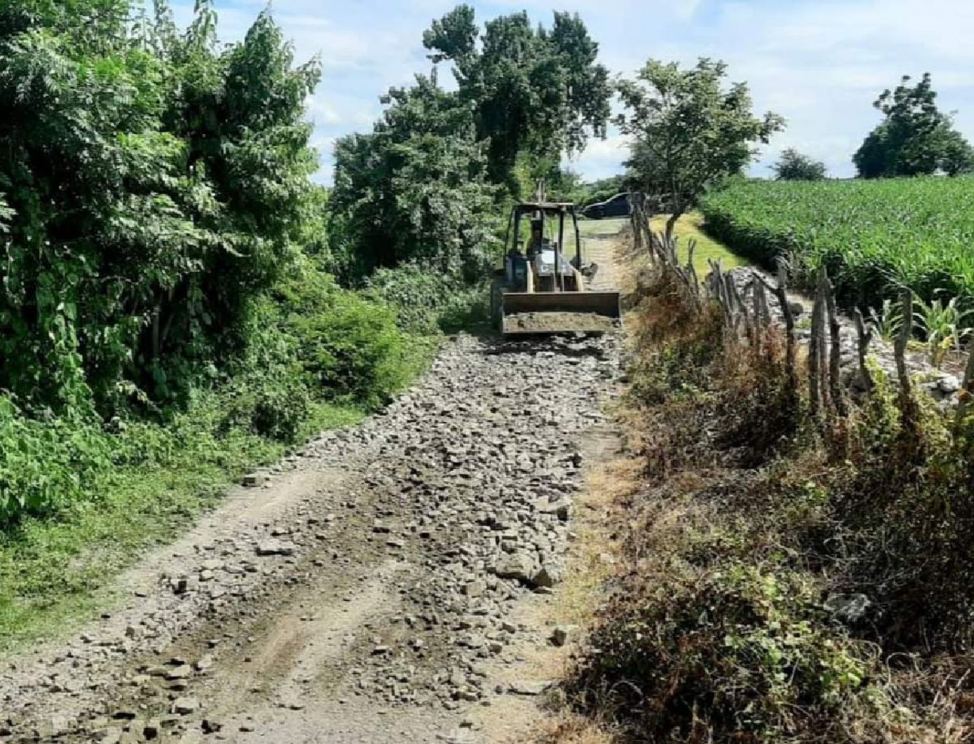 Piden puente pero solo les arreglan un camino