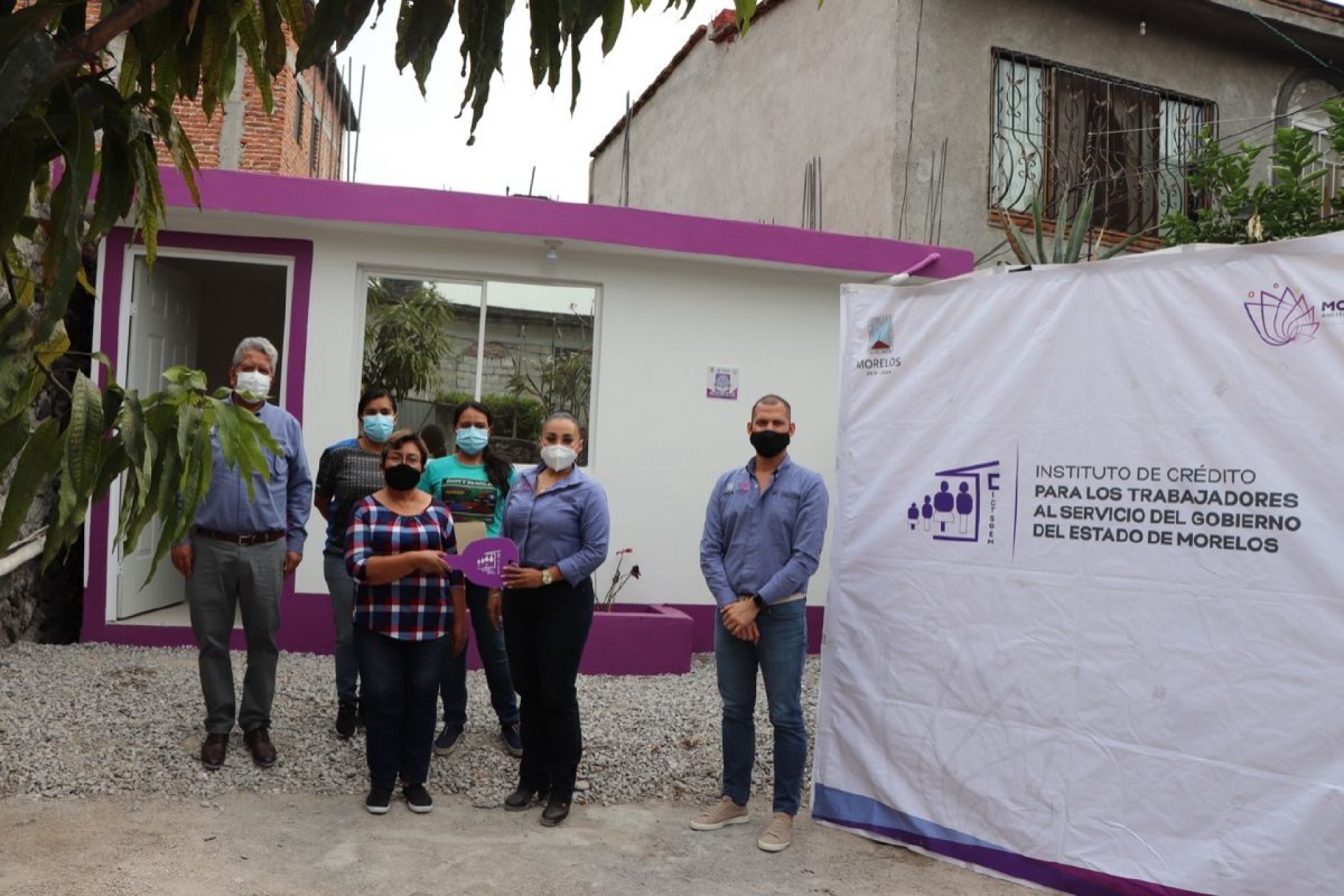 Entrega ICTSGEM  viviendas del programa "Un mejor hogar, un mejor Morelos"