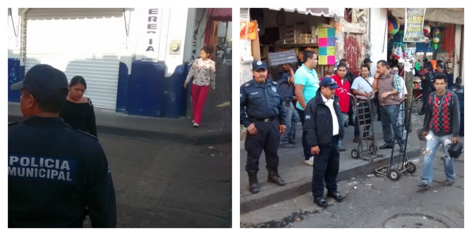 Retiran ambulantaje del Centro Histórico de Cuautla en operativo de vialidad