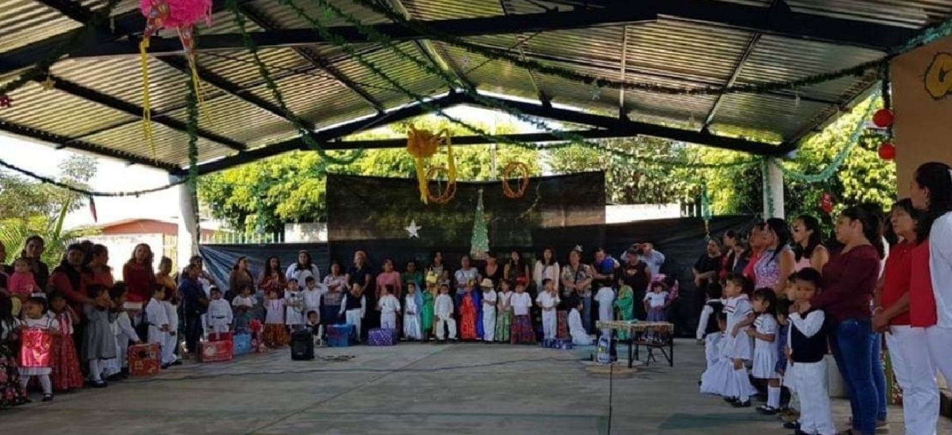 Inaugura Cabildo de Yecapixtla techumbre del Jardín de Niños “Yecapixteca”