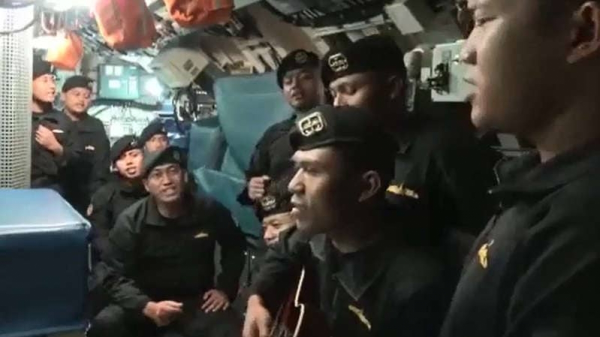 Así se veía la tripulación del submarino hundido en Bali