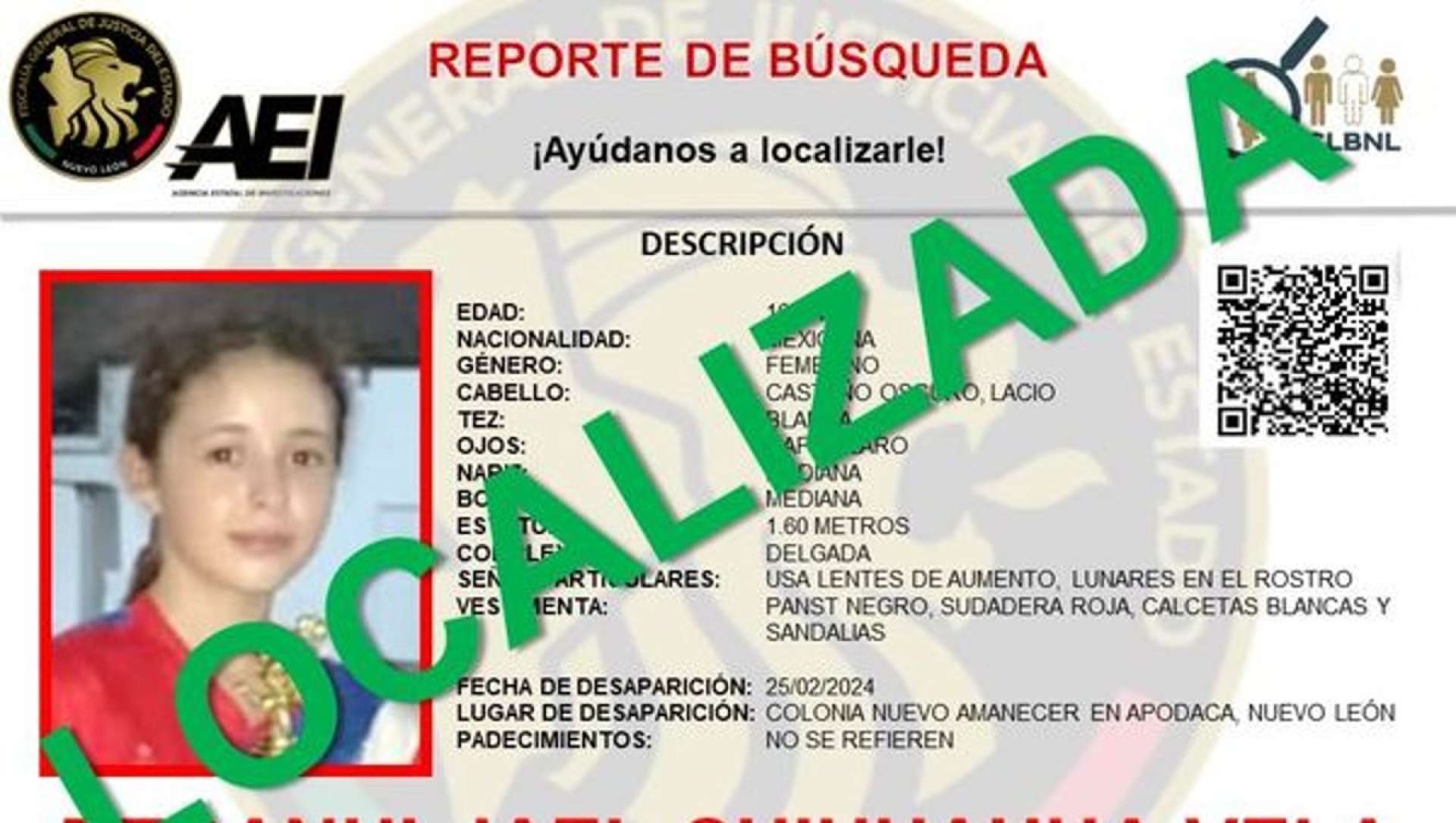 Localizan a Debanhi Jael, joven desaparecida en Apodaca