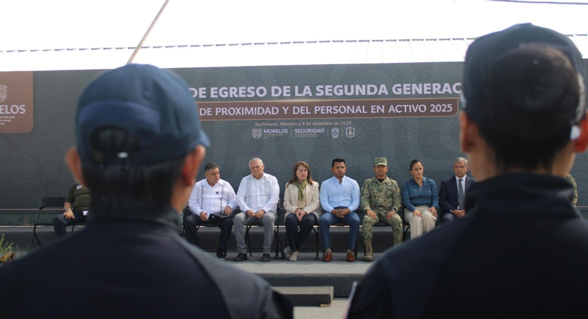 Preside gobernadora ceremonia de egreso de la segunda generación de policía de proximidad y del personal en activo 2025
