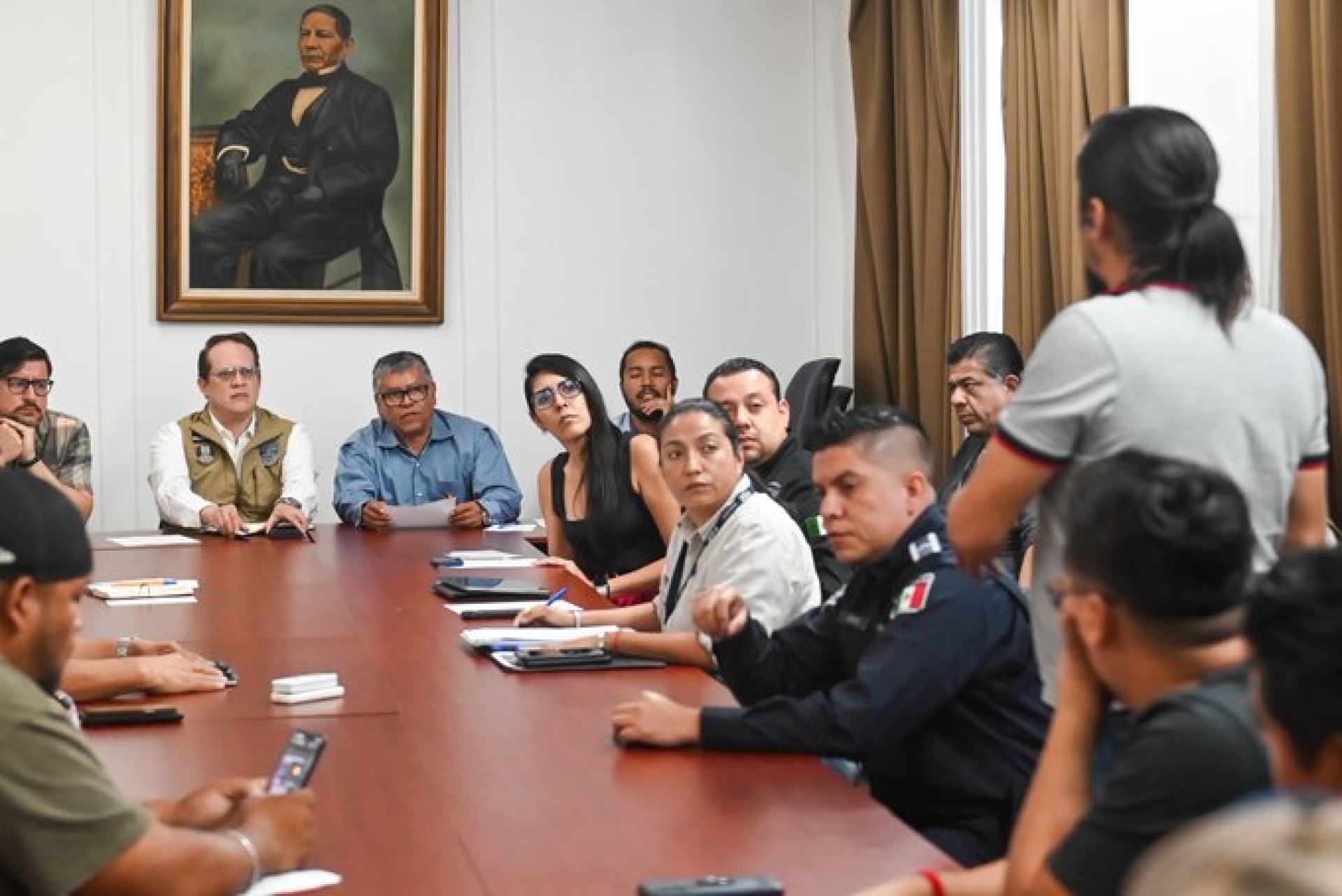 Establecen diálogo autoridades estatales con conductores de plataformas; liberan vialidades