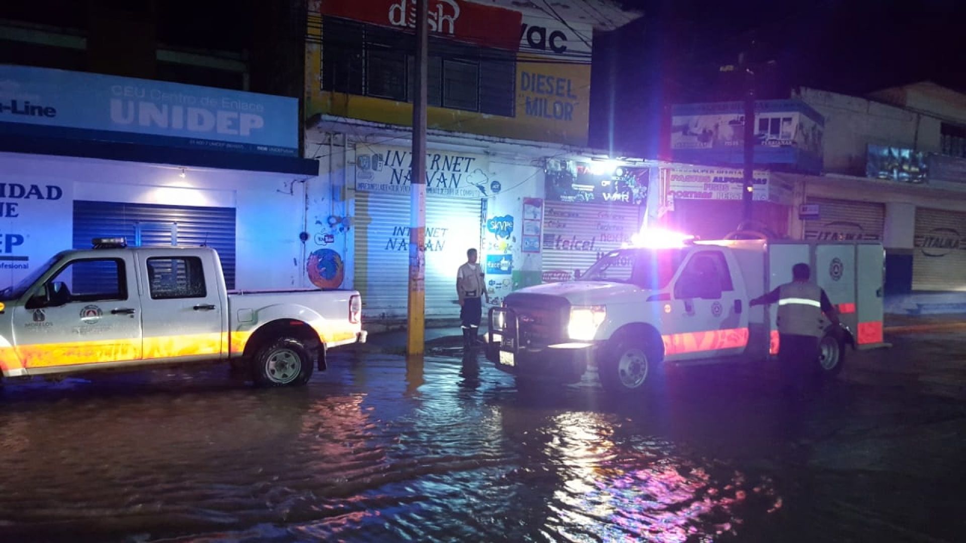Se registran inundaciones en Jojutla, tras lluvias