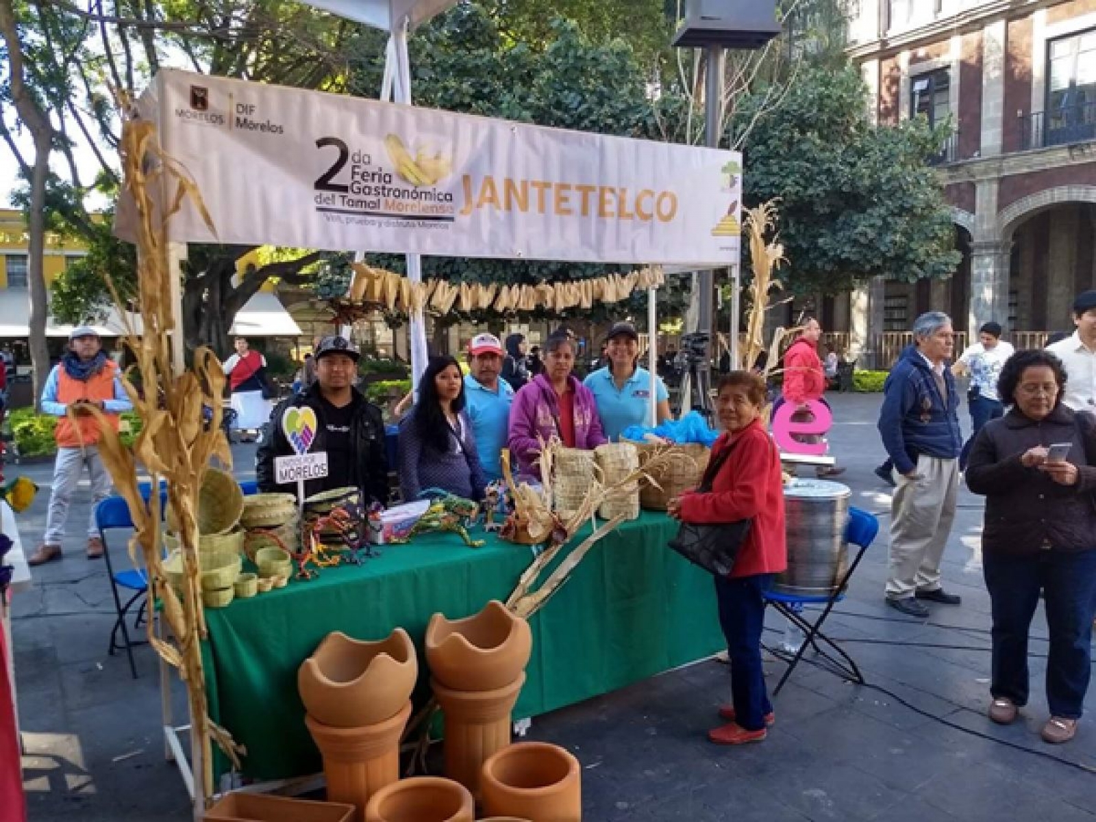 Presente, Jantetelco en la segunda Feria Grastronómica del Tamal