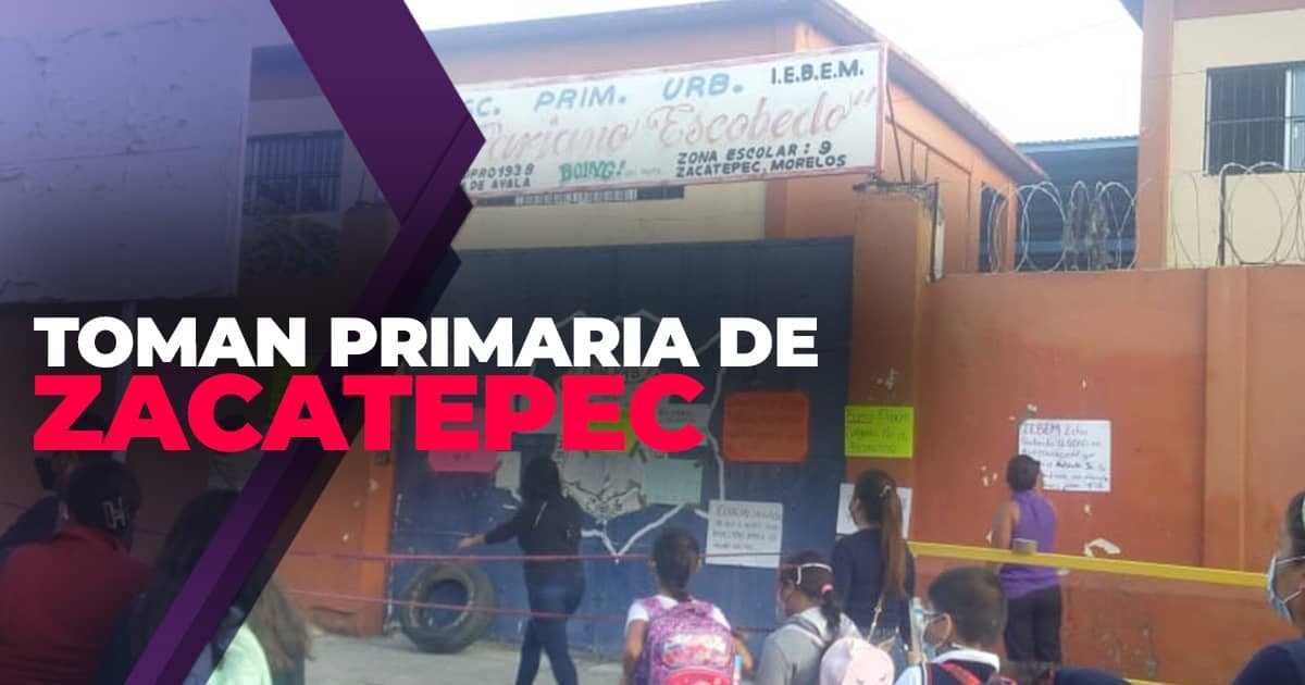 Toman primaria de Zacatepec por falta de maestro