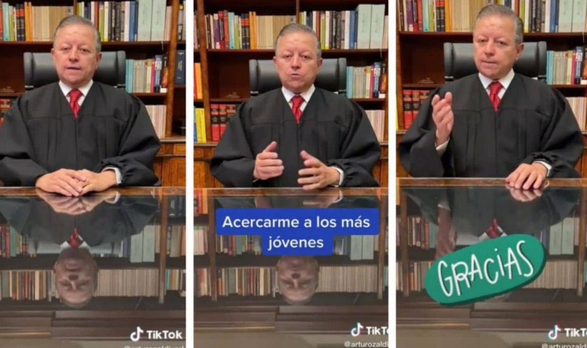 Arturo Zaldívar, presidente de la Suprema Corte, ¡ya tiene TikTok!