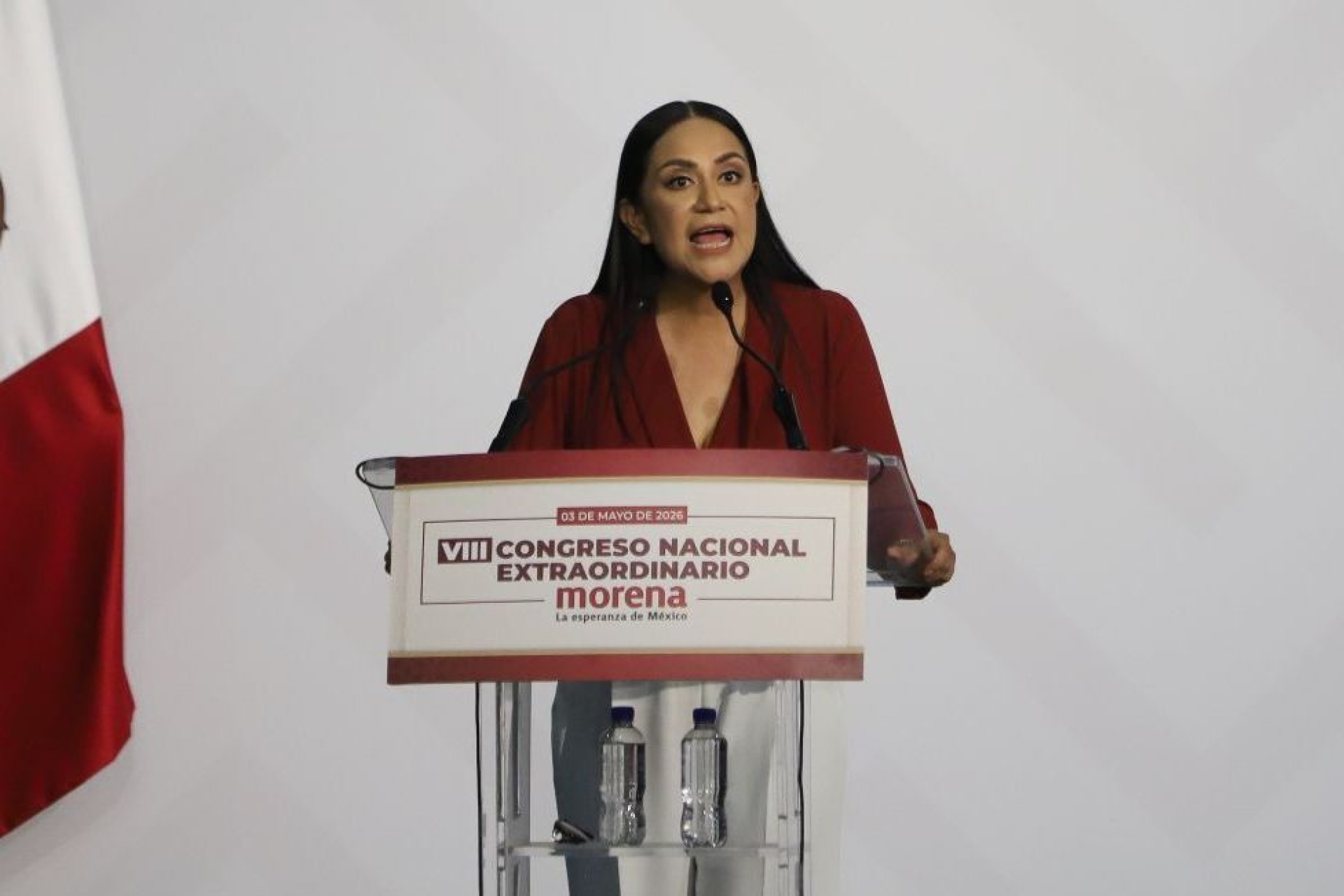 Ariadna Montiel asume presidencia de Morena y promete cero corrupción