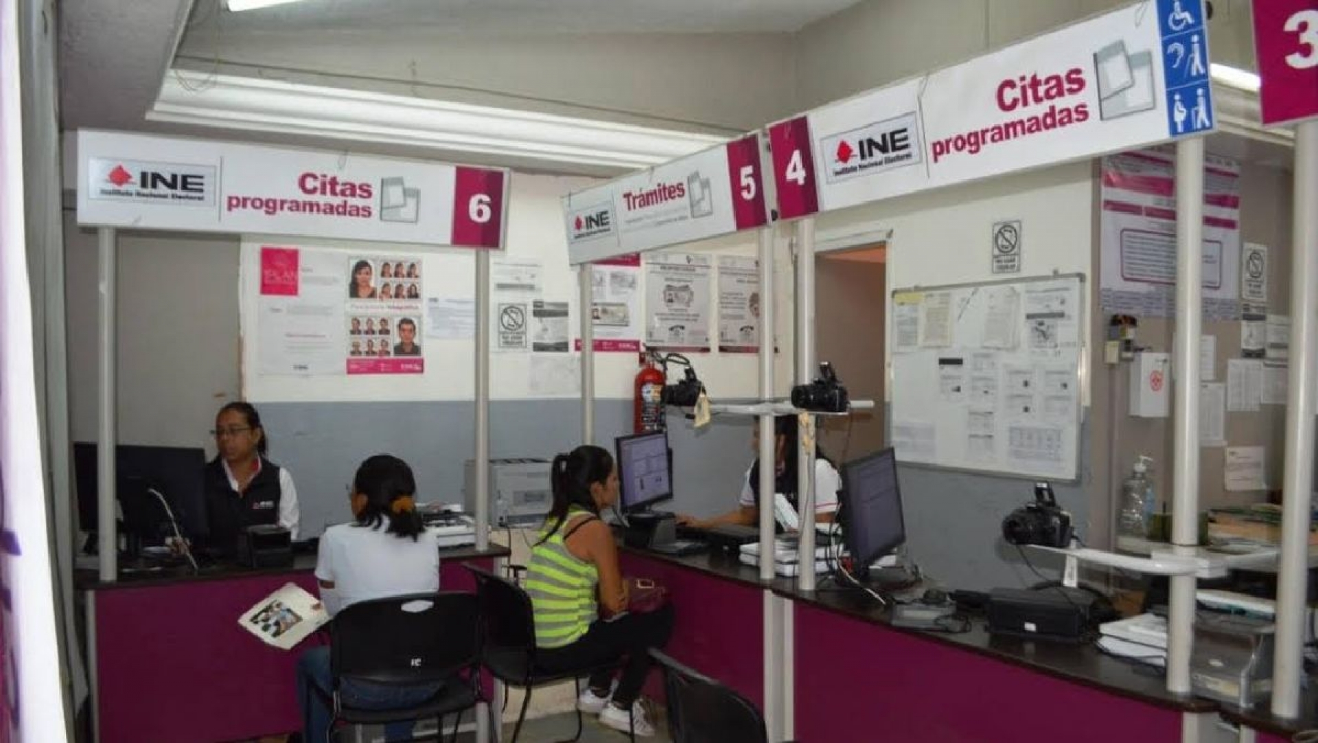 El INE suspende actividades en municipios