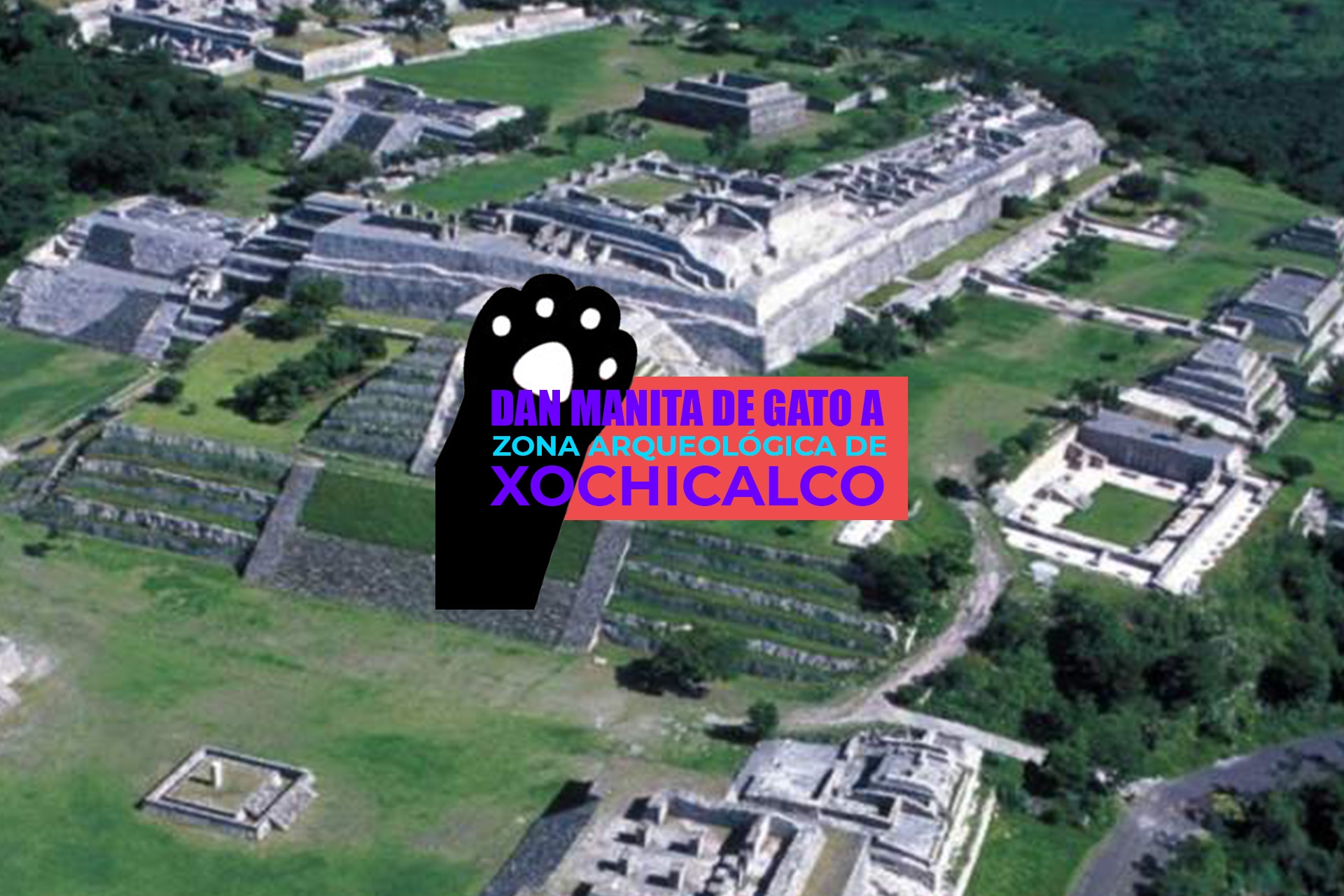 Dan mantenimiento a Zona Arqueológica de Xochicalco