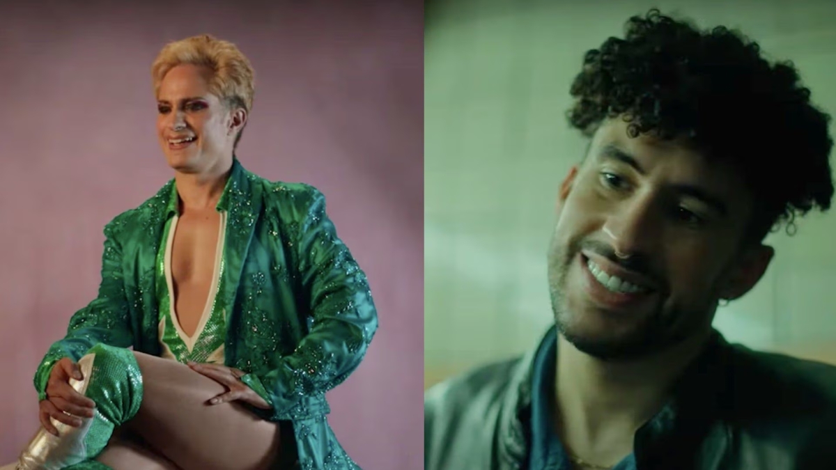 Bad Bunny besa a Gael García en 'Cassandro', lo nuevo de Prime Video