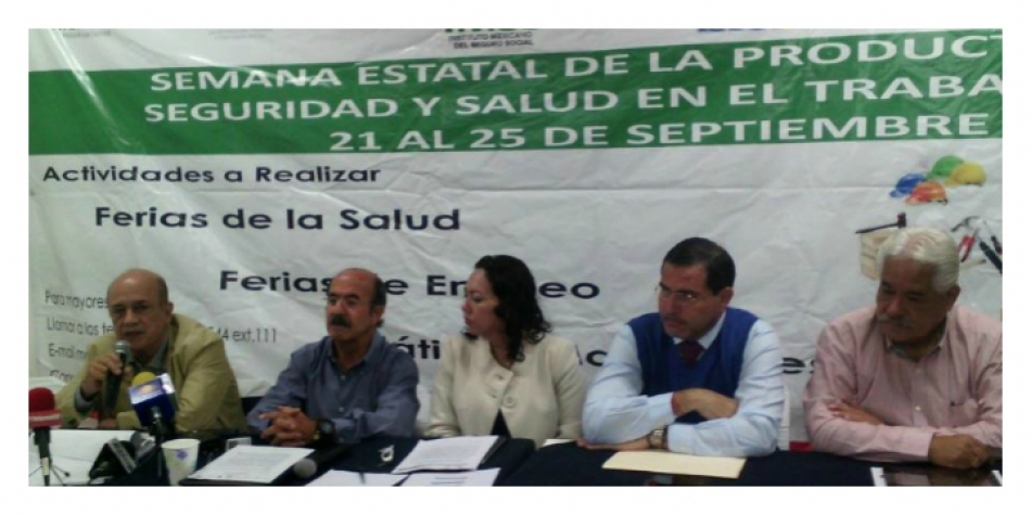 Anuncia STPS la Semana Estatal de la Productividad, Seguridad y Salud en el Trabajo