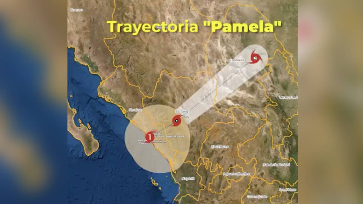 "Pamela" se degrada a tormenta tropical en Durango