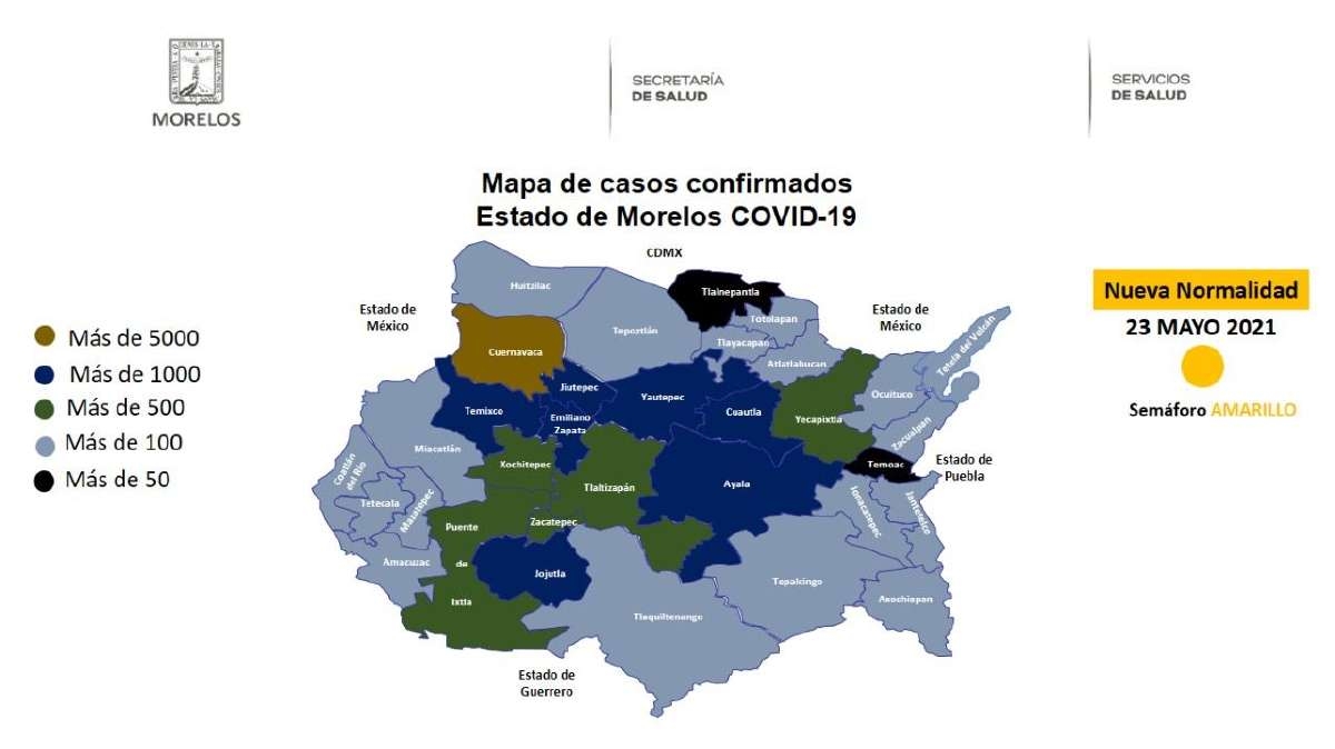 registra la zona sur el menor número de contagios de covid de las últimas semanas