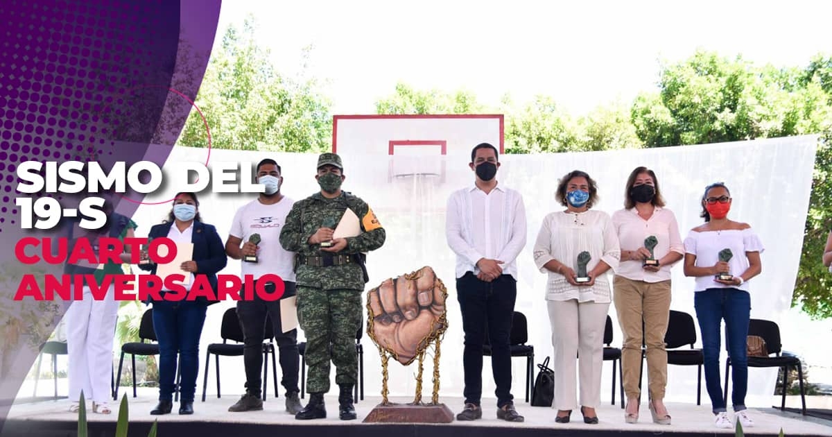 Conmemoran cuarto aniversario del sismo del 19-S