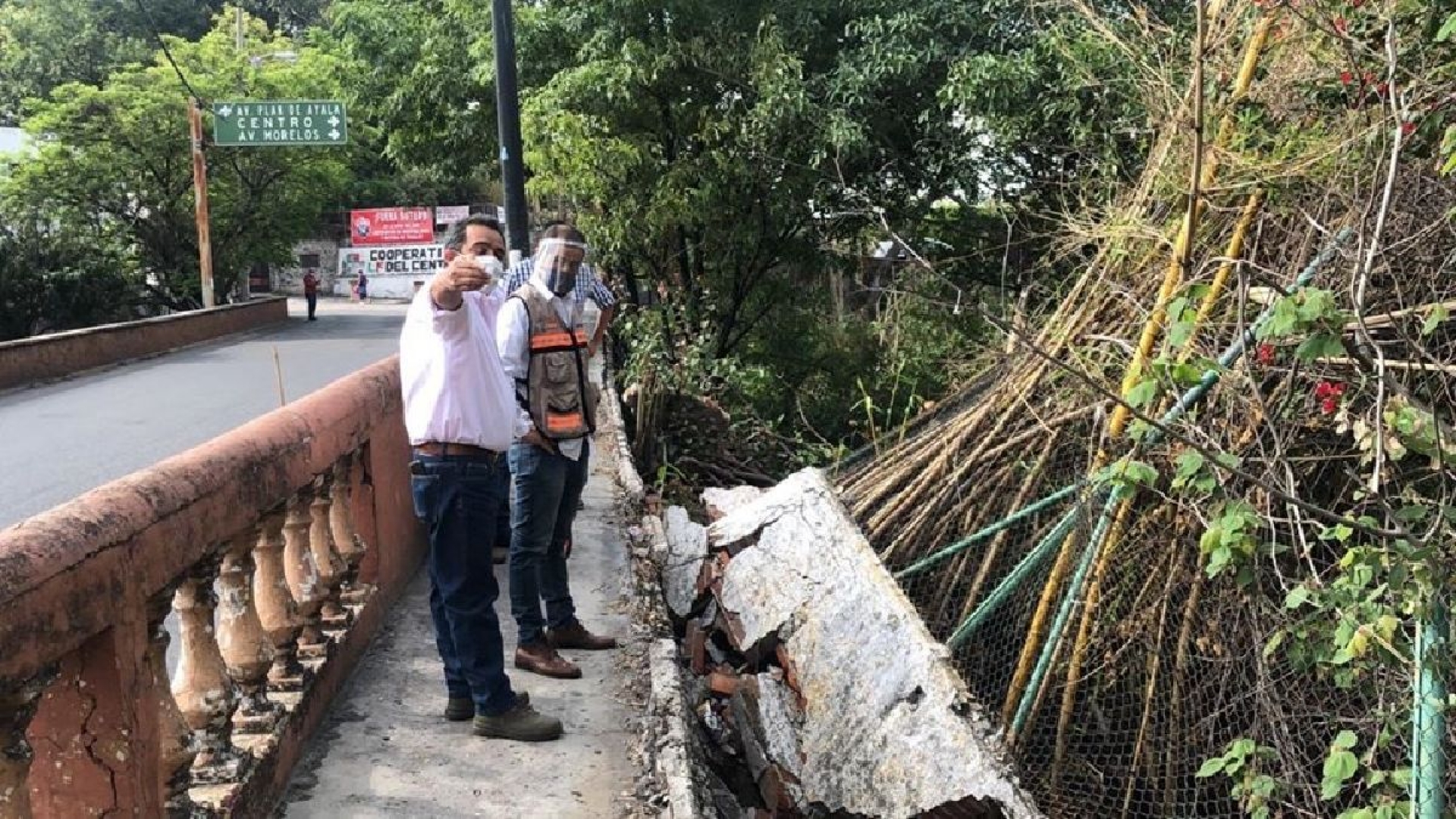 Reparan barda perimetral caída en el circuito ALM