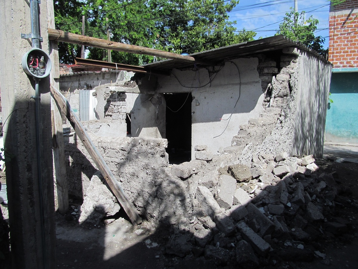 Al 70%, demolición de viviendas y retiro de escombro en Tlaquiltenango