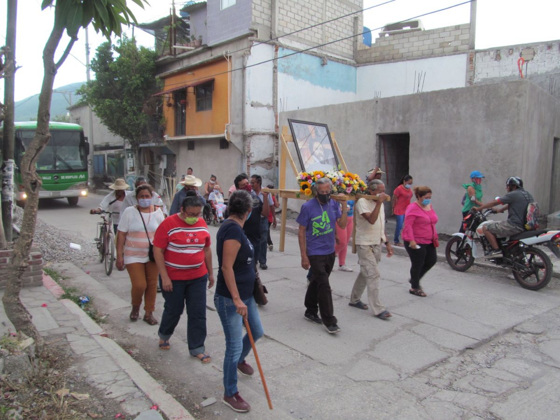 Sin festejo, recuerdan fiesta del “Padre Jesús” en la colonia Zapata