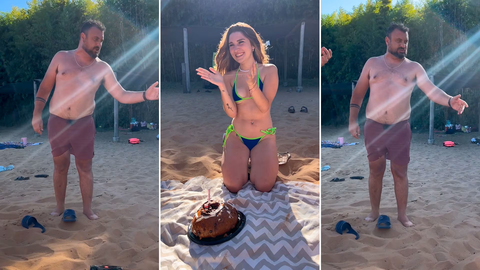 Joven celebra su cumpleaños y recibe una inesperada sorpresa