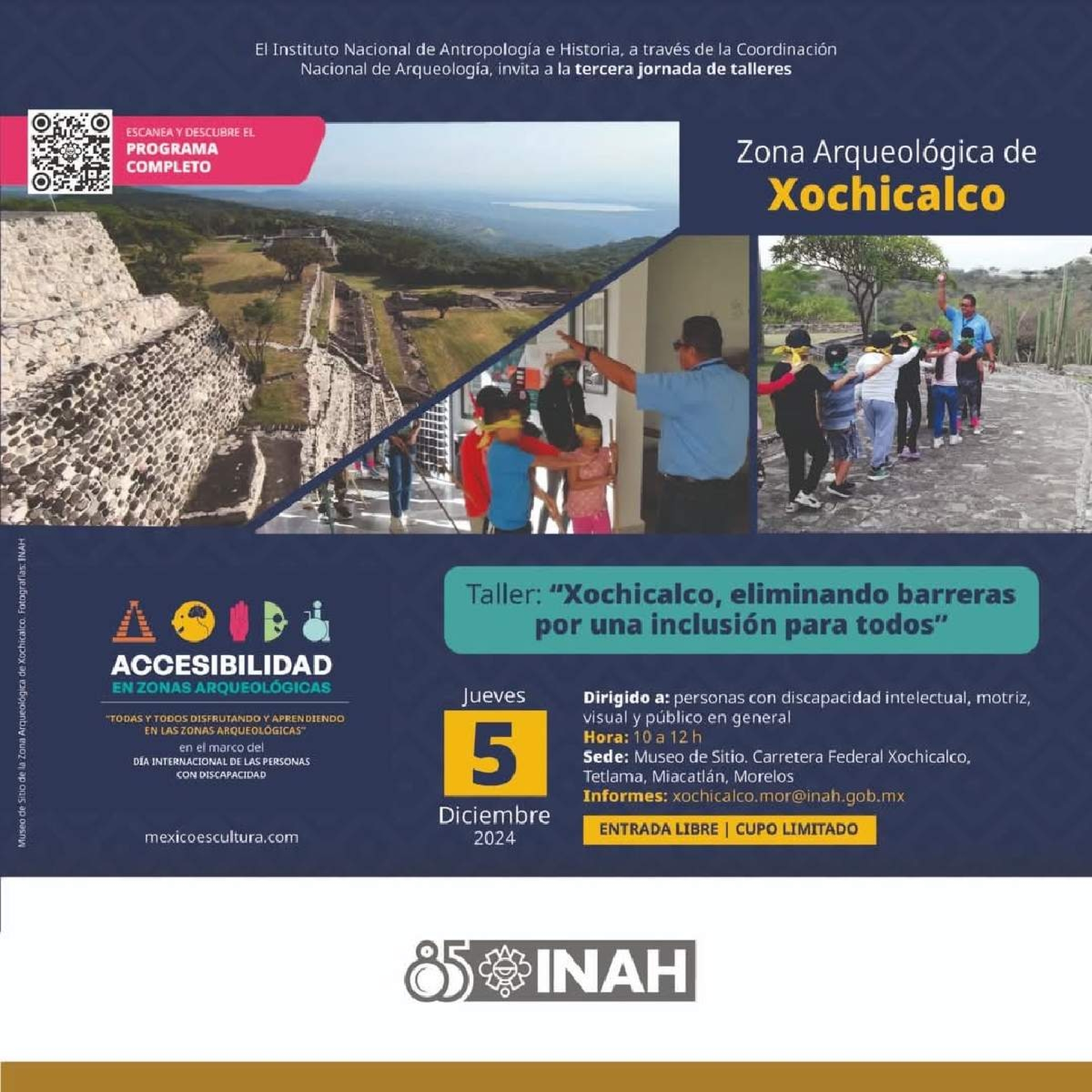 Conmemorará la ZA de Xochicalco Día de las Personas con Discapacidad