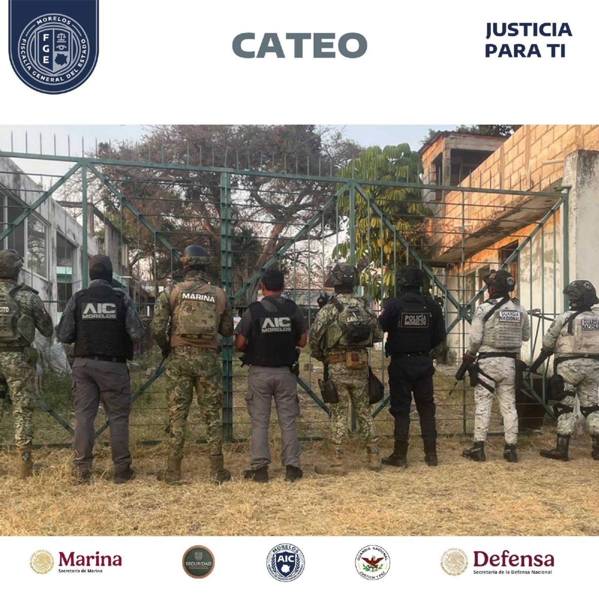 Catean un domicilio en Oaxtepec