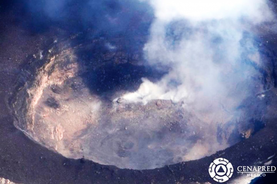Crece cráter interno del Popocatépetl