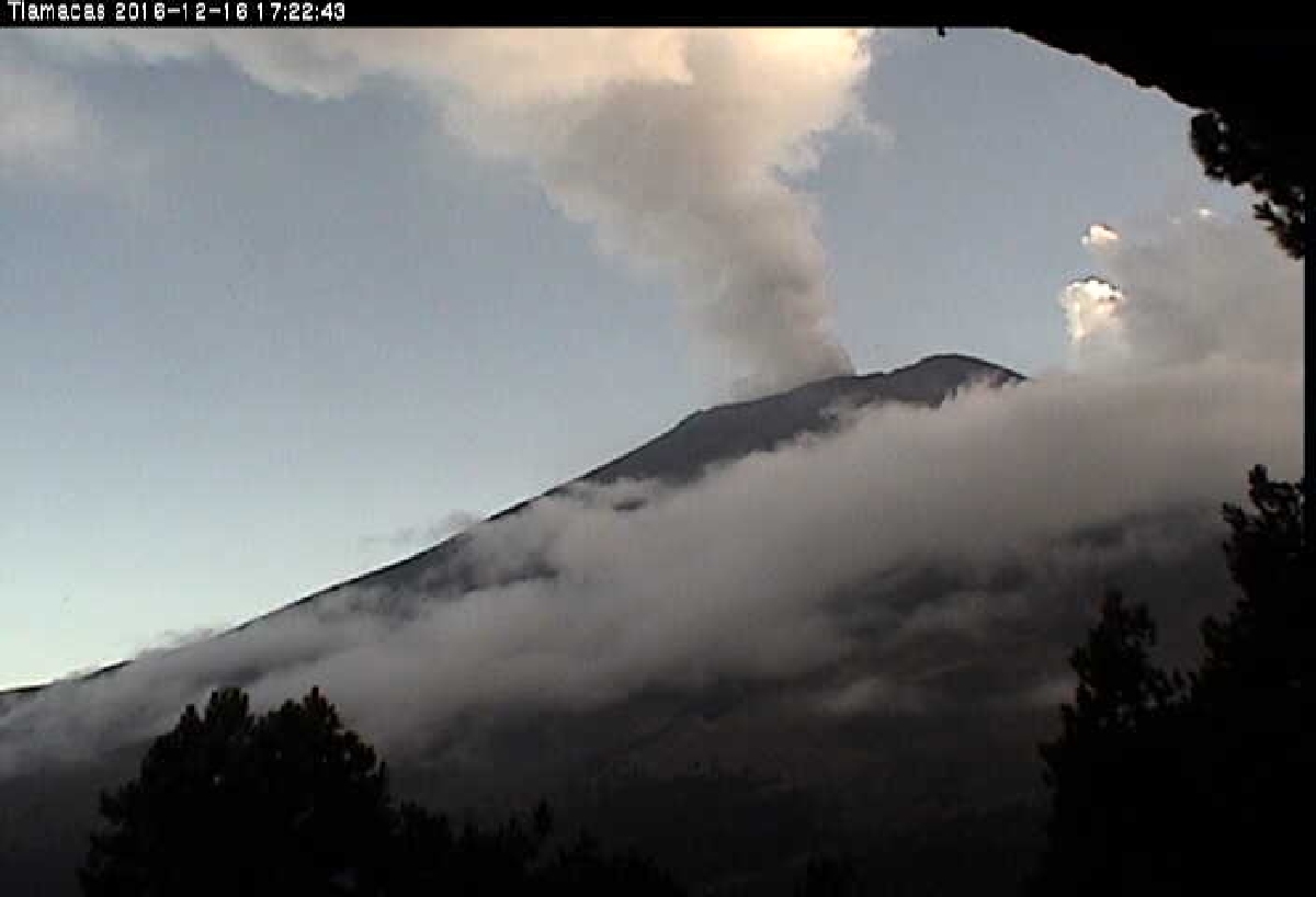 Se alargan los periodos de tremor armónico en el Popocatépetl