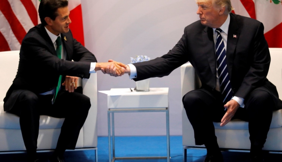 Peña Nieto se reúne con Donald Trump en Hamburgo