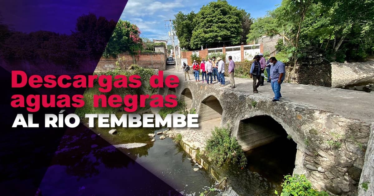 Persisten las descargas de aguas negras al río Tembembe