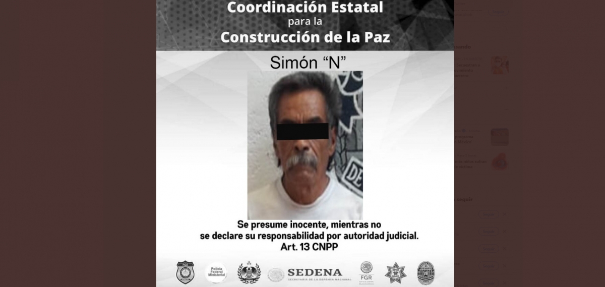 Atrapan a hombre de 69 años por abusar de una niña