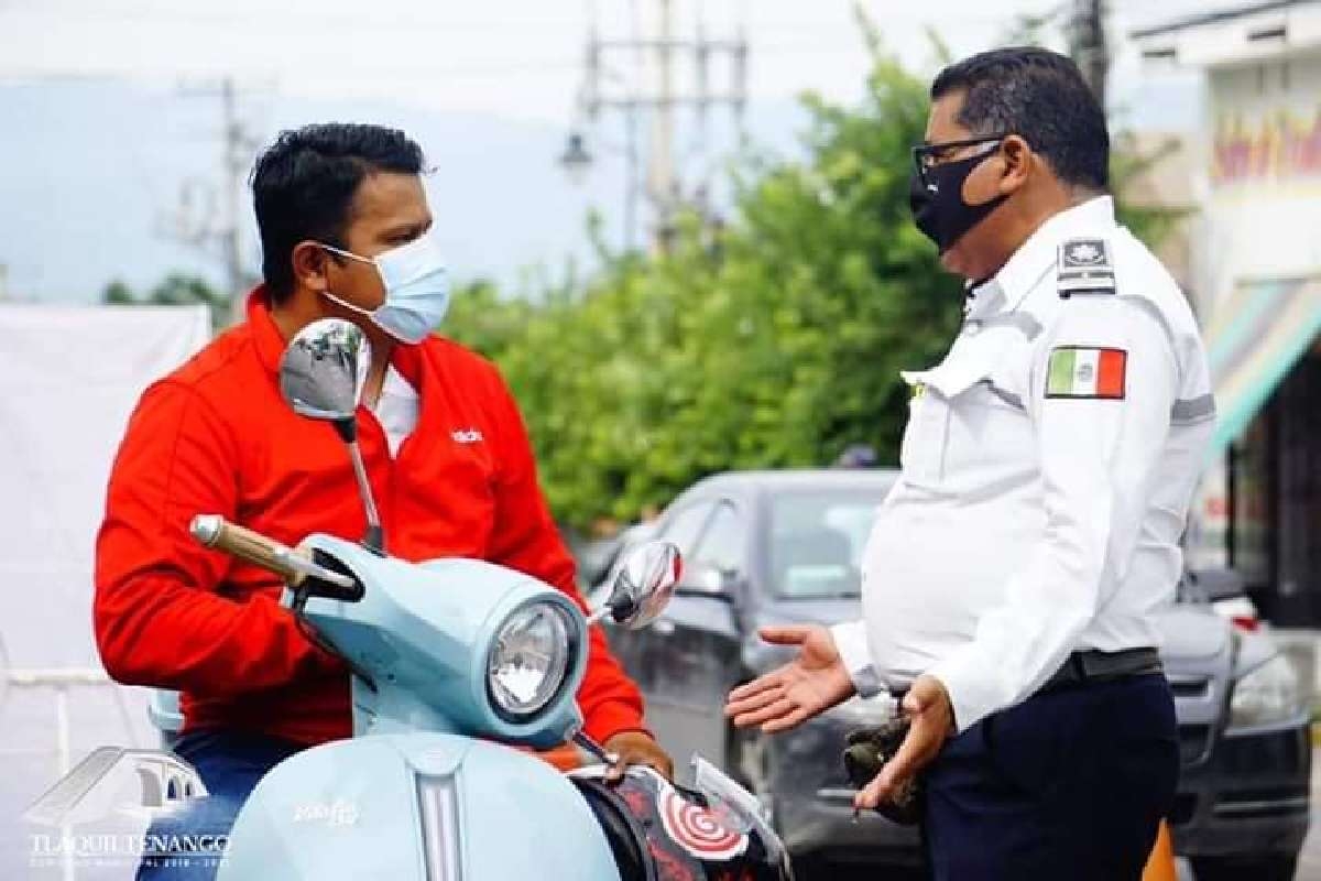 Retoman operativo de seguridad vial en Tlaquiltenango