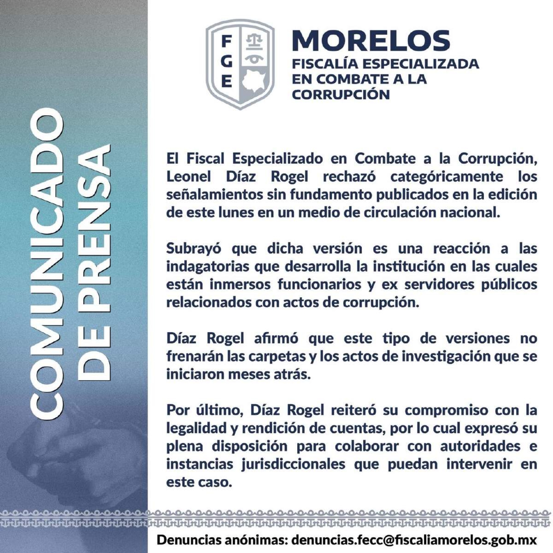 Cruzan FECC y CEARV acusaciones de corrupción