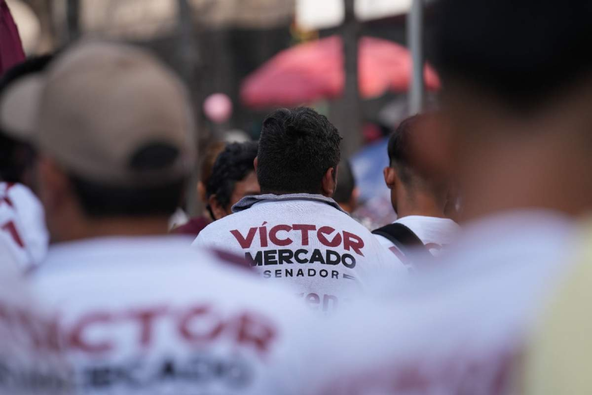 Víctor Mercado acompañó a Claudia Sheinbaum al arranque de su campaña