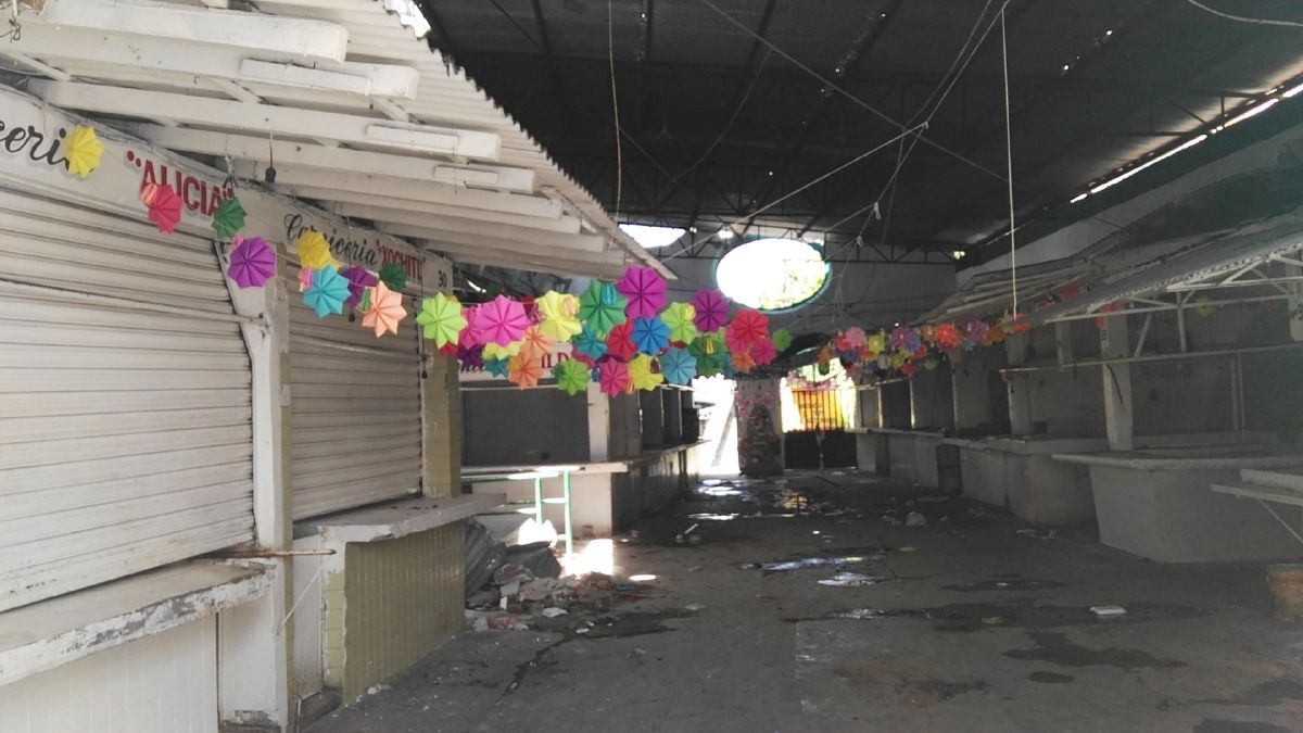 Sin fecha para la reparación del mercado “Lázaro Cárdenas” de Zacatepec