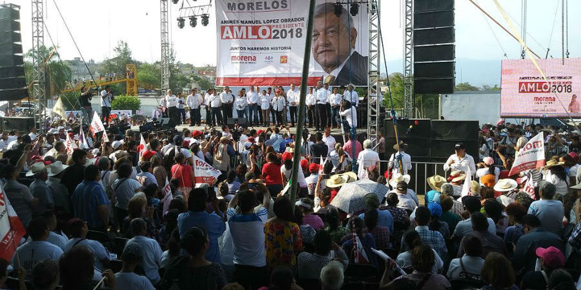 Inicia gira en Morelos de AMLO, candidato presidencial de la coalición 'Juntos Haremos Historia'