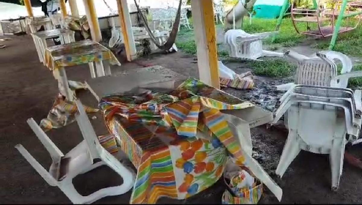 Palapas de Coatetelco resultaron con daños por la lluvia