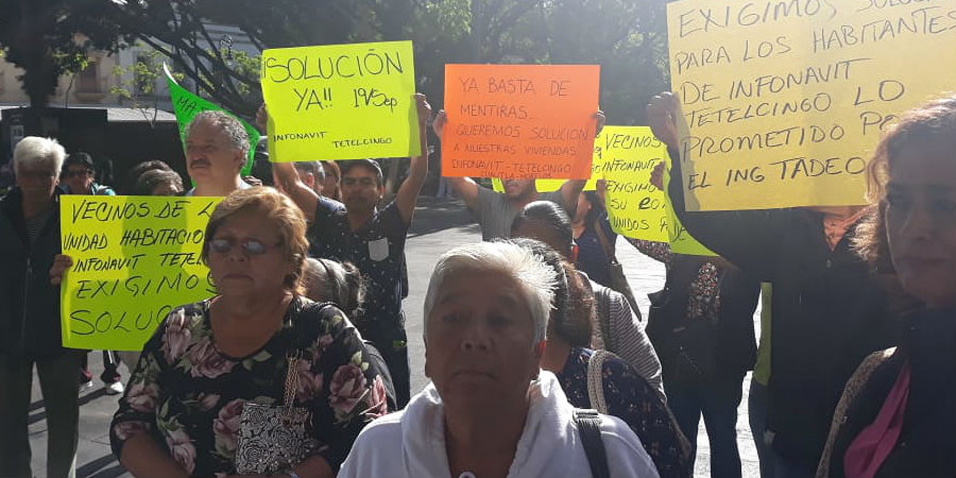 Protestan habitantes de Tetelcingo; exigen reparación de daños en viviendas