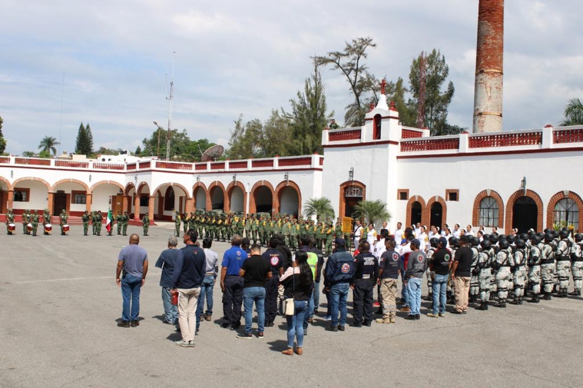 Realizan junta de trabajo en la 24 Zona Militar sobre plan DN-III-E, 'La prevención salva vidas'