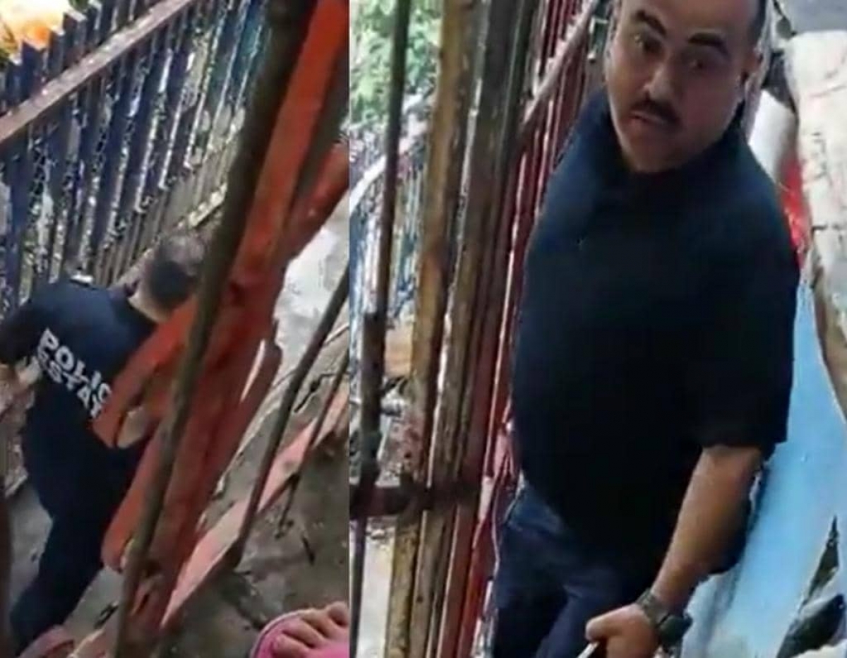 Policía entra a la fuerza domicilio y golpea a mujer y niña