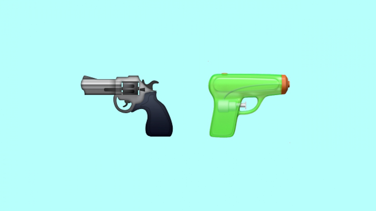 Apple reemplazará el emoji del arma por una pistola de agua