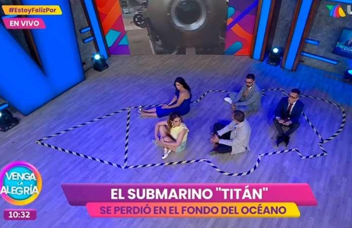 Venga la Alegría fue criticado por 'recrear' el sumergible Titán