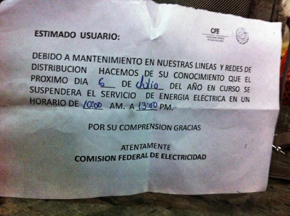 Suspenderán hoy la energía eléctrica en el Centro Histórico de Cuautla