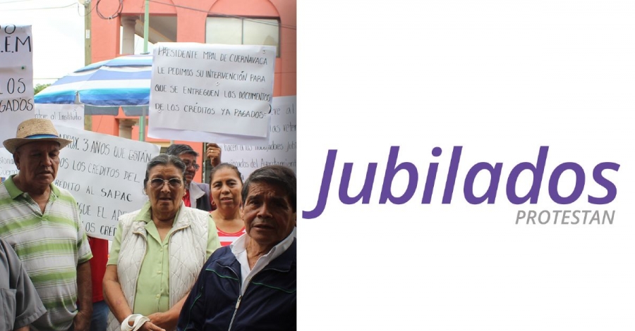 Jubilados del SAPAC bloquearon la avenida Morelos