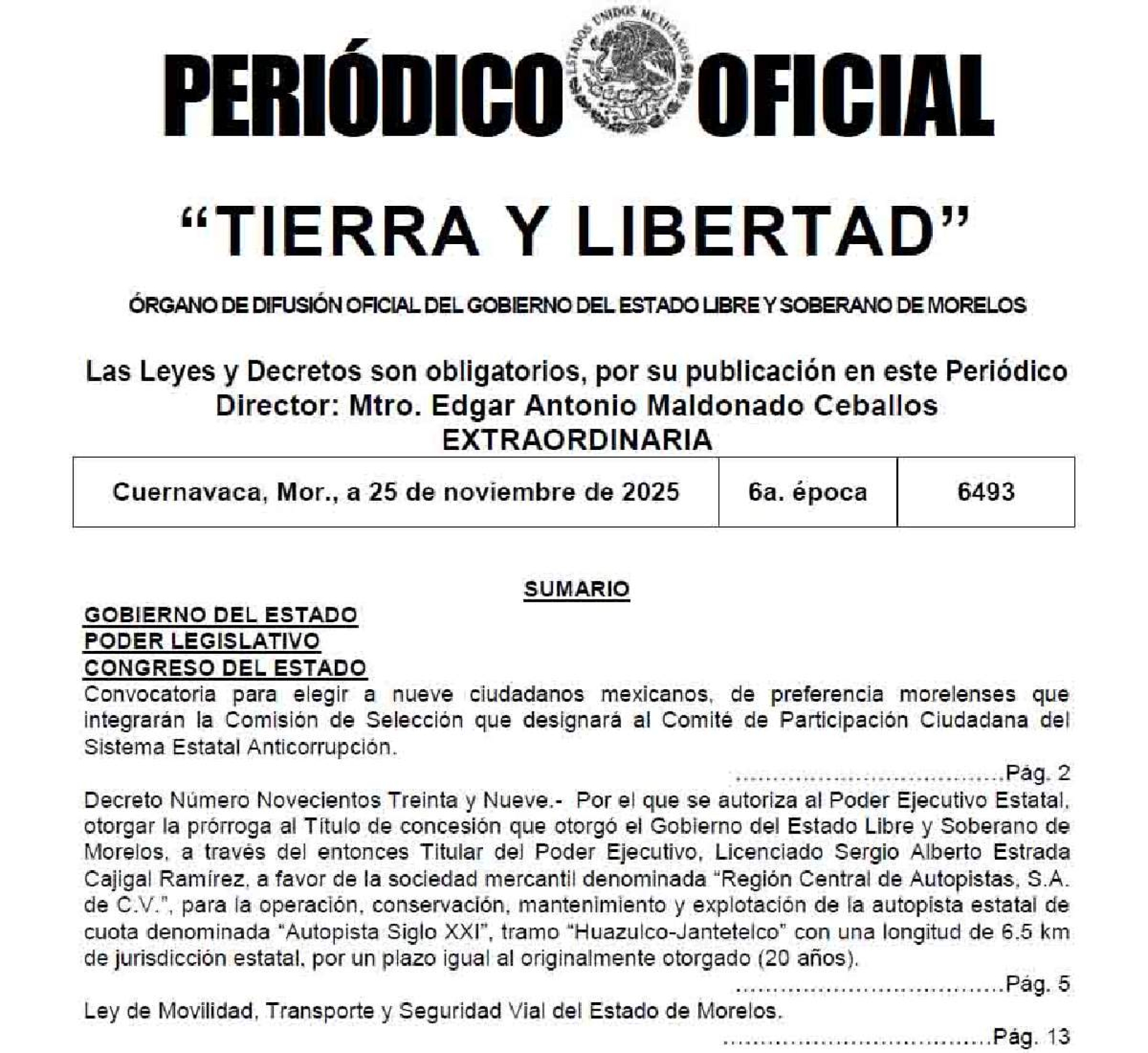 Morelos tendrá un Sistema Estatal de Información de Movilidad