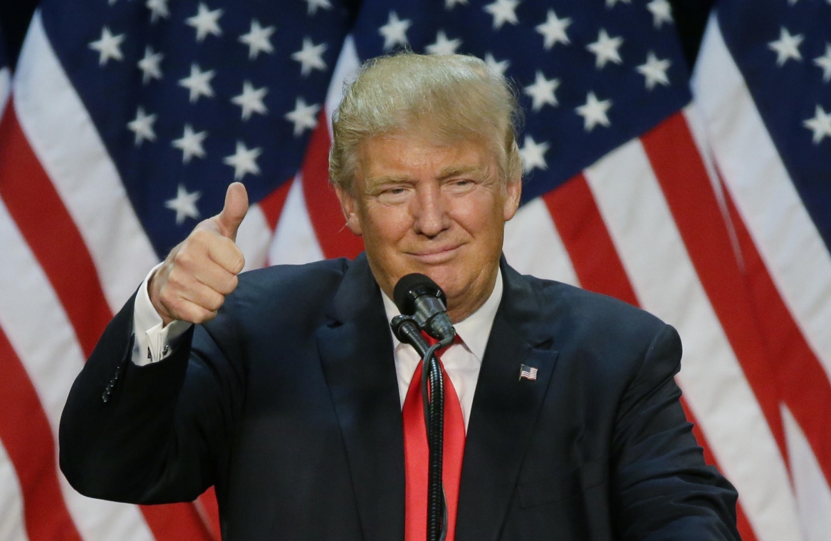 Primer conferencia del presidente electo Donald Trump