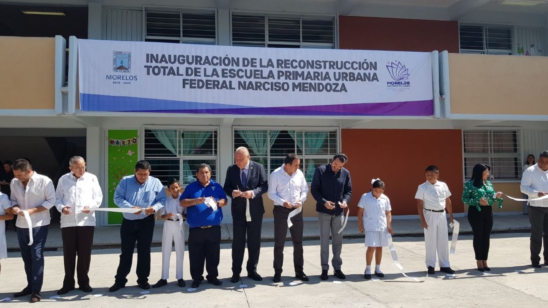 Inauguran nuevas instalaciones de la Primaria “Narciso Mendoza” de Cuautla